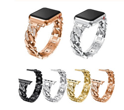 Compatible With , Diamond-studded Stainless Steel Strap