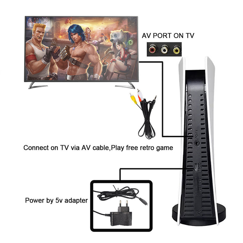 Nostalgic Retro P5 Mini TV GS5 Wired Family Game Console 620 Games